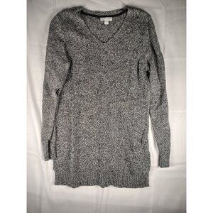 Charter Club Womens Dress Gray Medium M Cashmere Luxury Grey Print Pullover